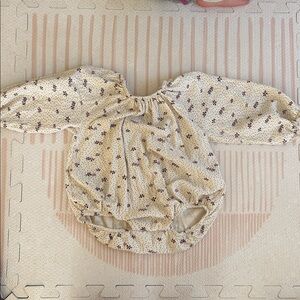 Zara Ruffle Sleeve Baby Bubble Onesie